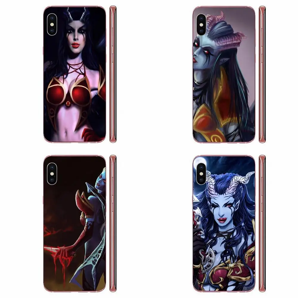 Защитный чехол из ТПУ Akasha Queen Of Pain Dota 2 для Samsung Galaxy Note 8 9 10 Pro S4 S5 S6 S7 S8 S9 S10 S11 S11E S20 Edge