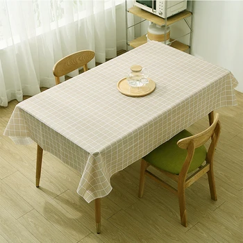 

Disposable PVC Plastic Plaid Table Cloth Table Cover for Party and Home Waterproof Oilproof