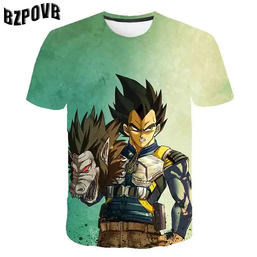 Летняя футболка с 3D принтом в стиле аниме Гоку с изображением дракона z Super Saiyan Son, новинка года, модные футболки для мужчин и мальчиков, Повседневная футболка с героями мультфильмов