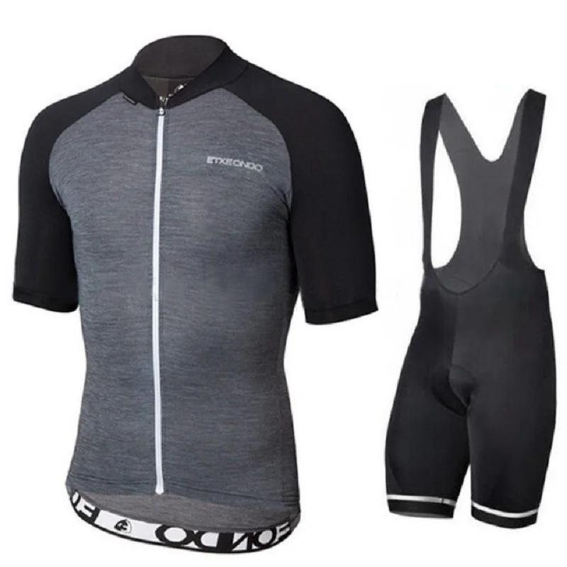 Etxeondo Летняя мужская велосипедная майка с коротким рукавом, набор дышащих шорт, велосипедная одежда, 9D гелевая подкладка, для улицы, быстро сохнет