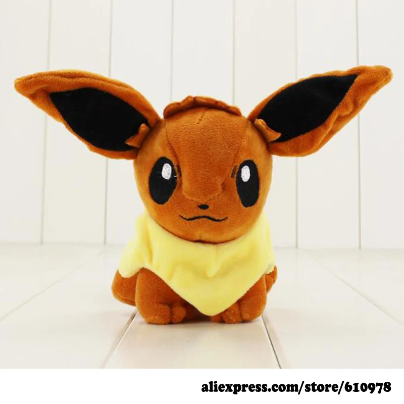 

Eevee Soft Stuffed Plush Doll Cute Anime Toys 17cm Kids Birthday Gift Free Tracking 1 Piece
