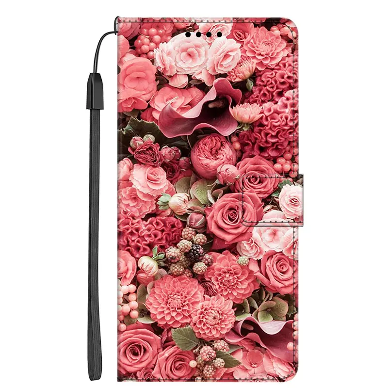 cases for oppo black For Oppo A16s A16 Case Wallet Flip Leather Phone Cases for OPPO Reno 6 Pro Plus 5G / Realme C21Y Stand BOOK Cover bags Coque best case for android phone