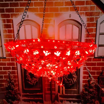 

Christmas Red Umbrella LED Light Night Lamp Decoration Flowers Holiday Lighting Party Home Garden Indoor Outdoor Ornaments