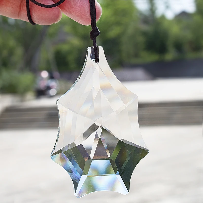 H&D Хрустальная люстра Призмы 76 мм Висячие Suncatcher Радуга производитель коллекция для дома/окна/свадьбы/автомобиля