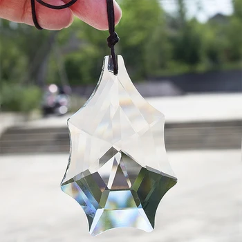 

H&D Chandelier Crystal Prisms 76mm Hanging Suncatcher Rainbow Maker Collection For Home/Window/Wedding/Car