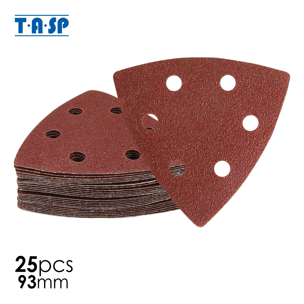 TASP дисковый крючок Delta Sander 25 шт. 93 мм треугольная шлифовальная бумага абразивные