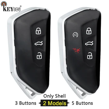 Keyforkess per Volkswagen VW Golf MK8 ID3 ID4 Polo Tiguan Skoda Superb Octavia SEAT Leon Ibiza MQB Smart Remtoe Key Shell Case