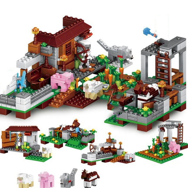 

Legoing My World Village 4 in 1 Farm Compatible Legoings My World Figures Set Building Blocks Children's Toys Gifts