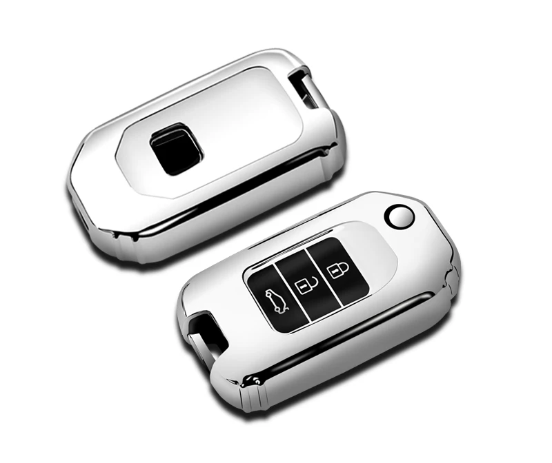 TPU Car Key Case Cover For Honda Civic Vezel Crider Accord Odyssey Avancier CRV Auto Key Keychain Holder Accessories
