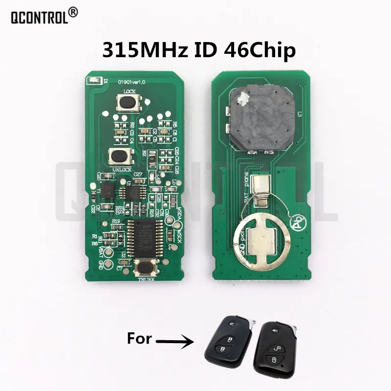 

QCONTROL Car Remote Control Smart Key Electronic Circuit Board for BYD for G3/L3/F0/S6 Encrypted 46 chip