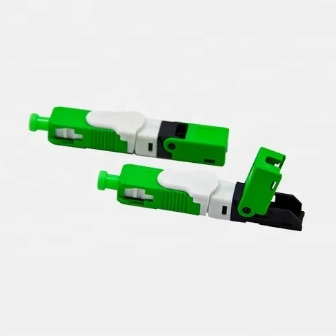 100PCS /bag ESC250D APC Optic Fiber Quick Connector FTTH SC Single Mode Optic Fast Connector