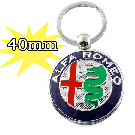 10 шт. автомобильный металлический брелок для Alfa Romeo 159 147 156 Giulietta Mito spider GT держатель для ключей аксессуары для стайлинга автомобилей - Название цвета: Серебристый