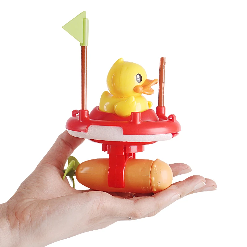 Детская плавающая игрушка для ванны детское кольцо купания с уткой ванная