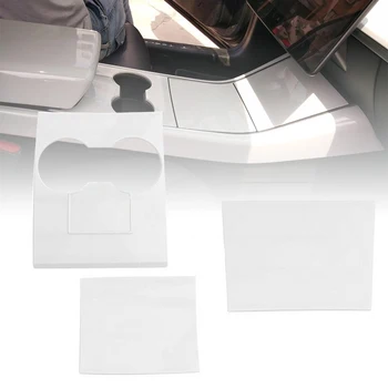 

Car Cup Holder Frame Inner For Tesla Model 3 2018-2019 White Waterproofing Mouldings Trim