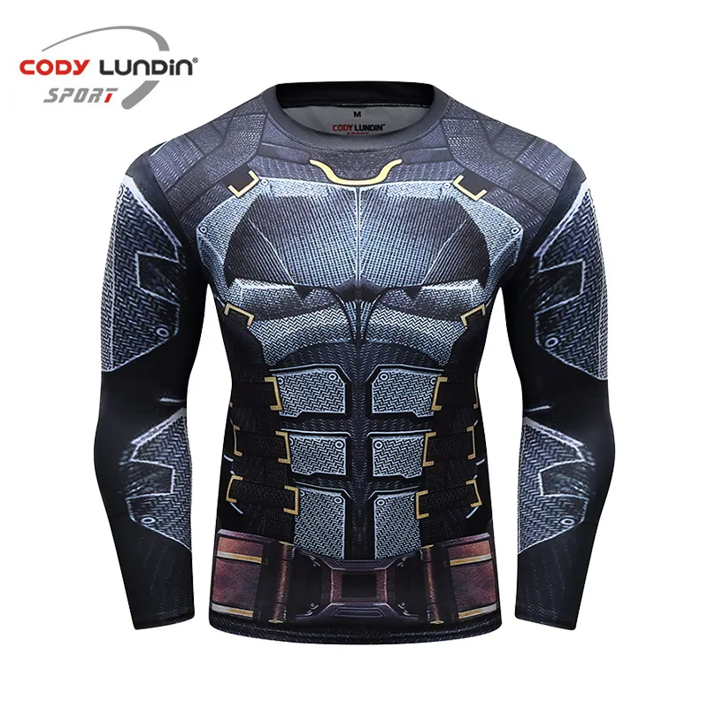 EBay AliExpress мужская одежда мужская новая стильная облегающая быстросохнущая одежда с длинным рукавом дышащая Спортивная футболка