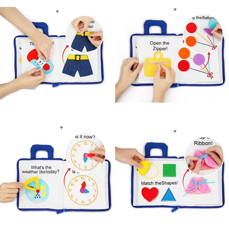 Children Baby Cloth Soft Book Learning Educational Toy Gift for 3 Year 