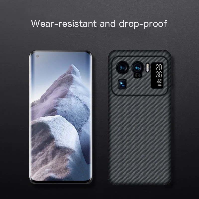 

mi11ultra Carbon fiber Case Cover FOR Xiaomi mi 11 Ultra Ultra-thin Business handmade