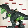46cm large 2.4G rc dinosaur robot With music Light Walk Sound High Simulation Spray Fire Lay Eggs Dinosaur Robot Toy Kid  Gifts 5