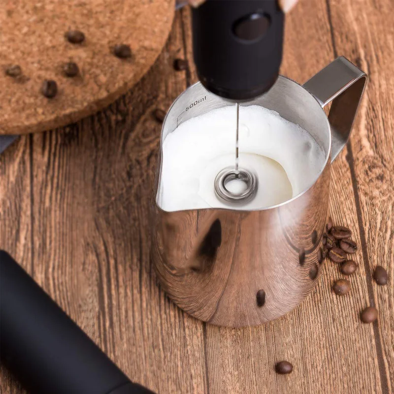 Венчик Электрический вспениватель молока для кофе капучино кувшин для молока в виде молочной кувшины кухонный вспениватель из нержавеющей стали пружинный венчик ручной вспениватель молока