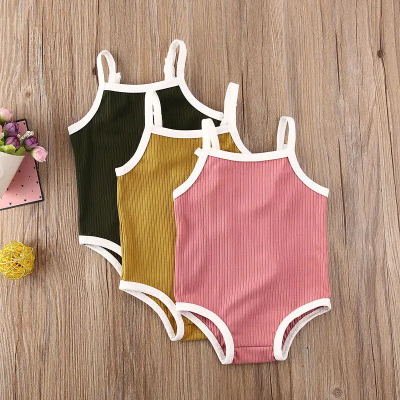 Infant Kids Baby Girl Boy Swimwear Casual Solid Color Sling Swimsuit Bathing Suit Newborn Baby Girl Boy Swimming Clothing 0-24M