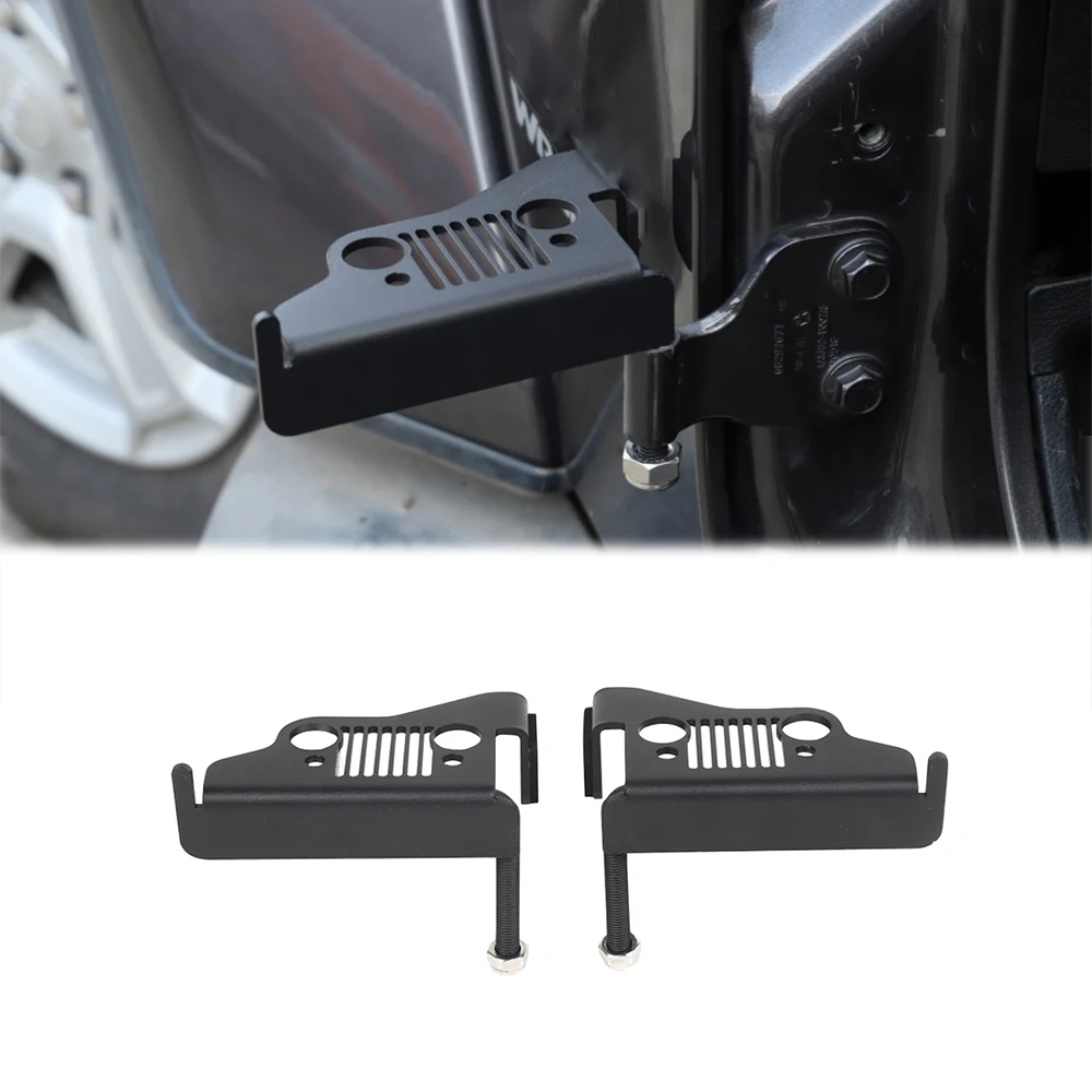 

For Jeep Wrangler JK 2007-2017 Outside Door Rest Pedal Anti-Slip Iron Feet Panel Car Modification Accessories Parts Foot Hinges