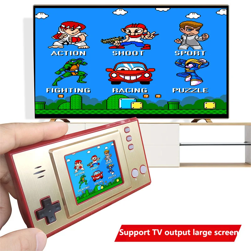 Mini Portable Retro 8 Bit Handheld Video Game Players Built in 620 Retro Game 2.5 Inch Color LCD Game Console Support Tv Connect