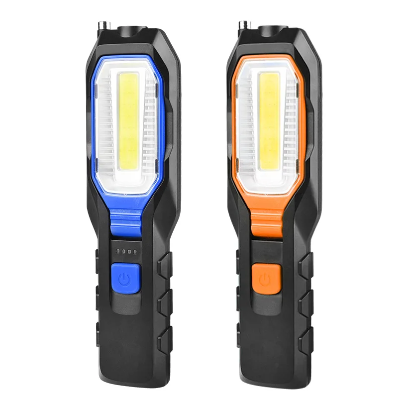 

Foreign Trade Antenna Magnet Work Light Cob Auto Repair Emergency Light USB Power Torch Outdoor Camping Light Cross Border