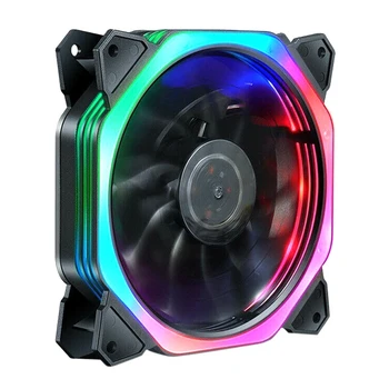

HOT-Cpu RGB Fan 120mm Fan Computer PC Case Fan RGB Adjust LED Fan Quiet Remote Computer Cooler Cooling RGB Case Fans