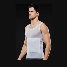 От производителя, бесшовный обновленный жилет NY084 для коррекции фигуры, мужской жилет для коррекции фигуры