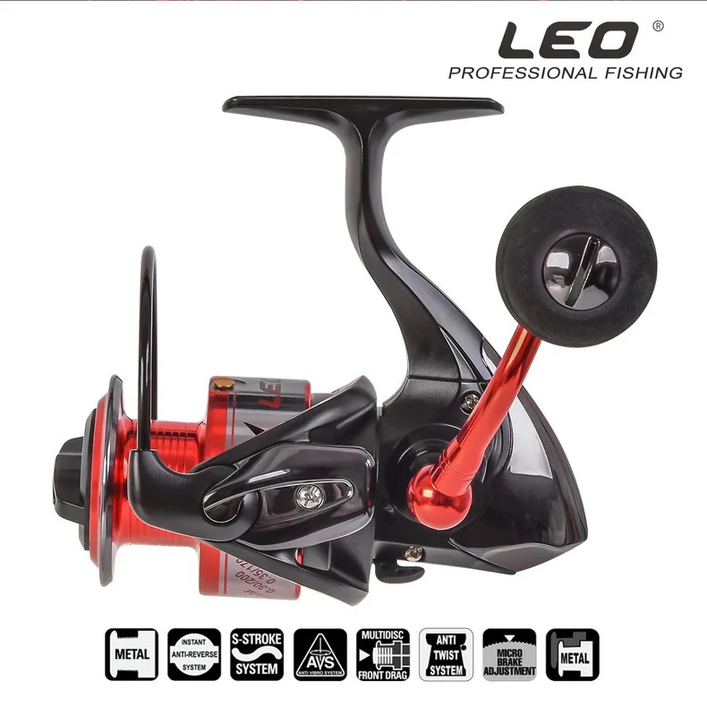 LEO new Spinning Fishing Reel Professional Metal With can change Handle GA1000-5000 series | Спорт и развлечения