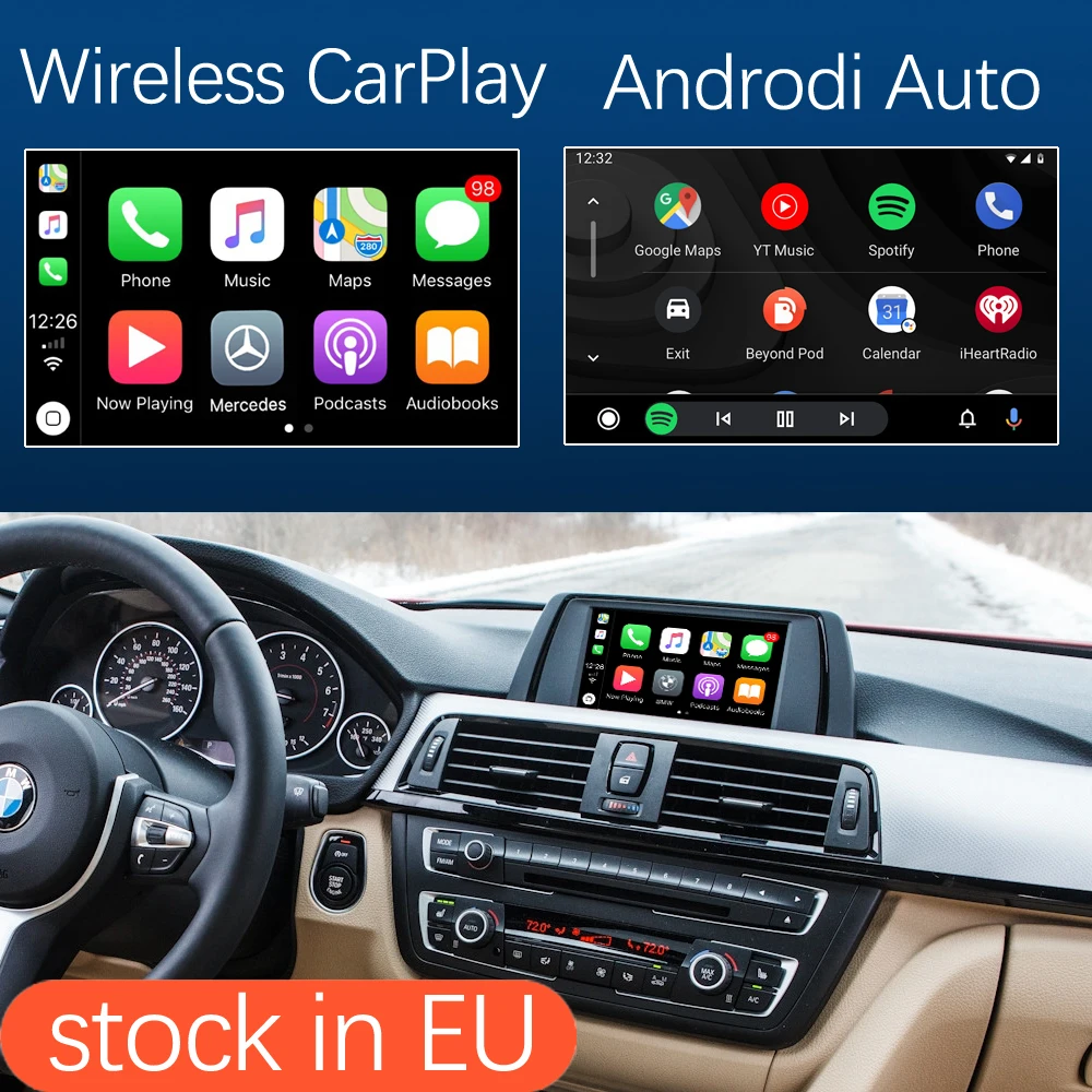 Wireless Apple CarPlay Android Auto Interface for BMW 3 4 Series F30 F31 F32 F33 F34 F35 F36 2011-2016 with MirrorLink Car Play |