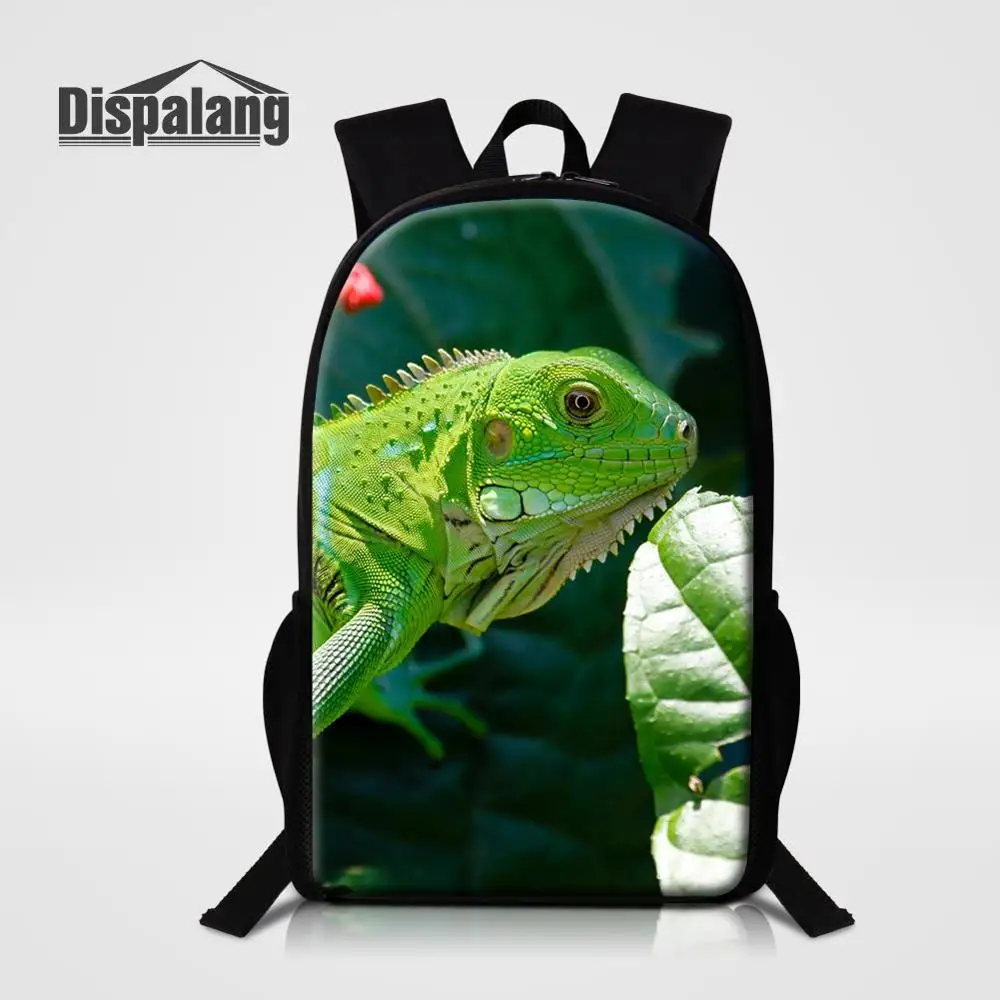 16 дюймовый школьный рюкзак для мальчиков, ящерица, животные, Mochila Escolar, школьные сумки для детей, на заказ, рюкзак для книг, Детский Повседневный рюкзак на плечо - Цвет: Backpack18