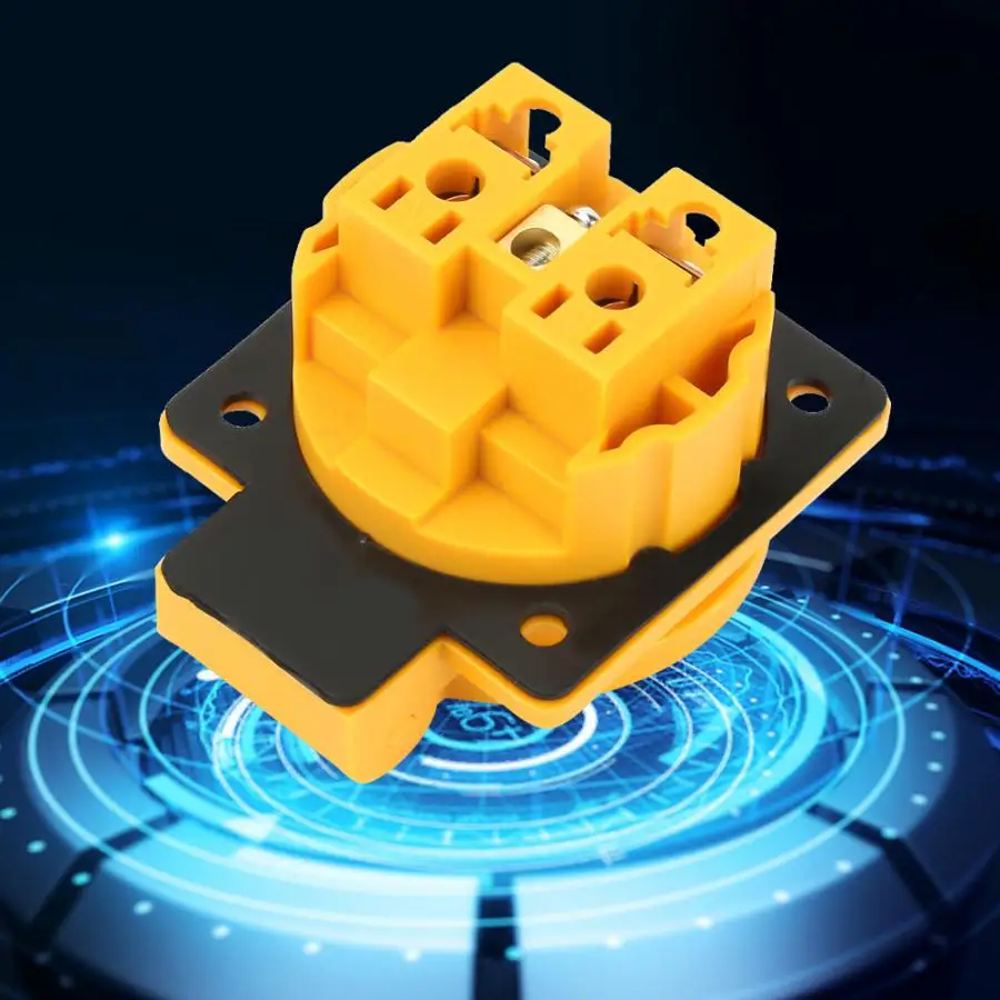 

16A 250V 10KW Power Connector Socket Adaptor French type Industry Safety Output