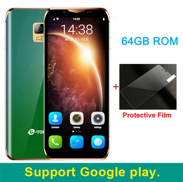 I10s 3 64GB Green K-Touch i10S маленький сотовый телефон разблокированный мини-смартфон android 6,1 Google Play мобильные телефоны MTK6580 четырехъядерный смартфон - Цвет: I10s 3 64GB Green