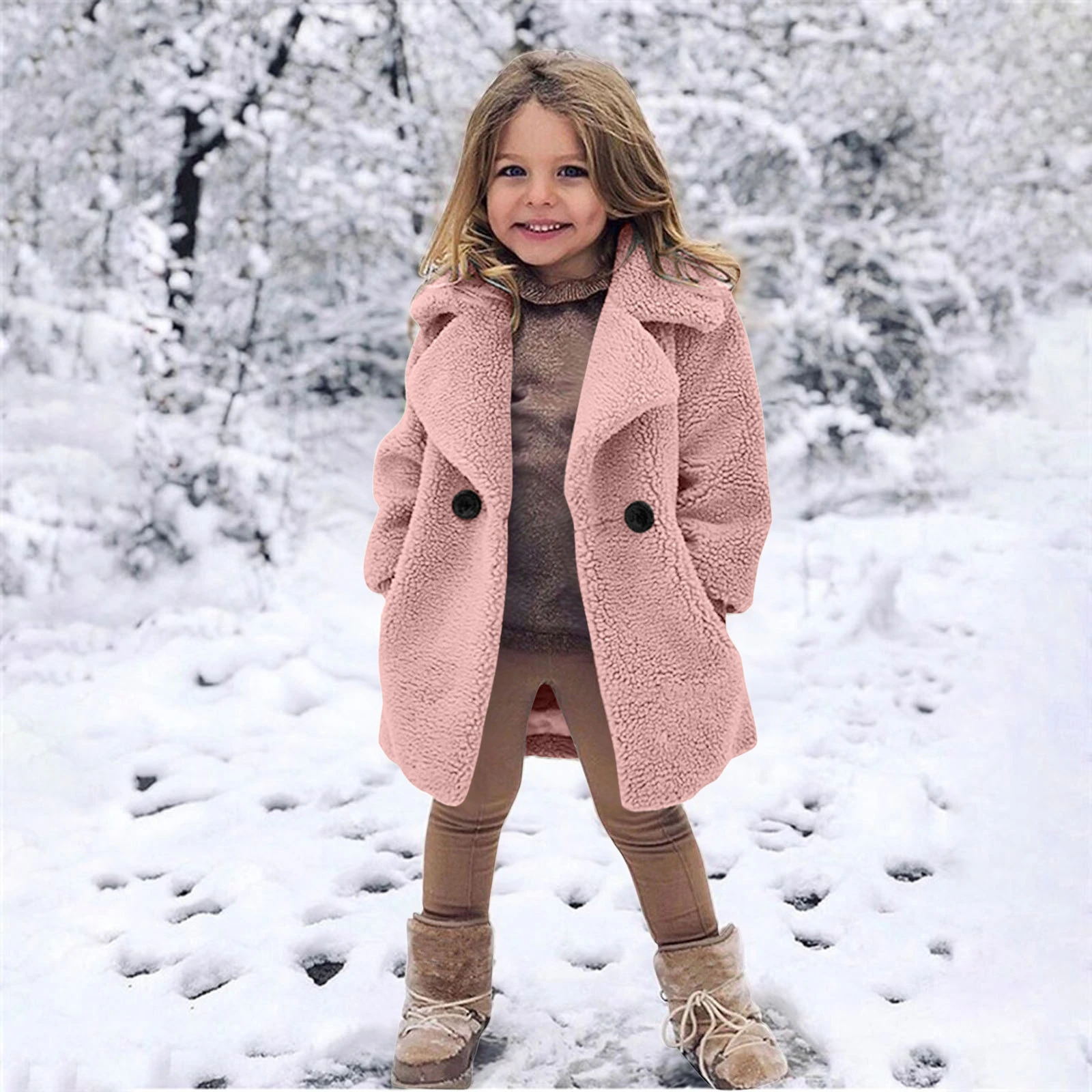 Abrigo grueso y cálido para niños y niñas, ropa de invierno a prueba de prendas de de cumpleaños|Chaquetas y abrigos| - AliExpress