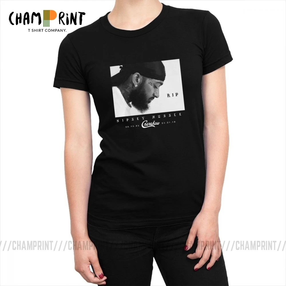 RIP Nipsey Hussle футболки женские Гранж рок хип хоп Уличная футболка Tumblr Чистый хлопок Топ забавная одежда женская с принтом