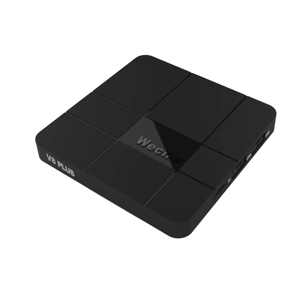 Wechip V8 plus с голосовым управлением Smart Android 7,1 tv box Android tv OS Amlogic S905W четырехъядерный ТВ-приставка 4K телеприставка