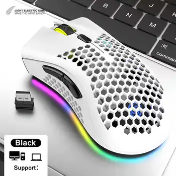 

4 Colors RGB Gaming Mouse with Three Adjustable DPI Ergonomic Design for Desktop Laptop for Gamer USB Wirless Gaming Mouse