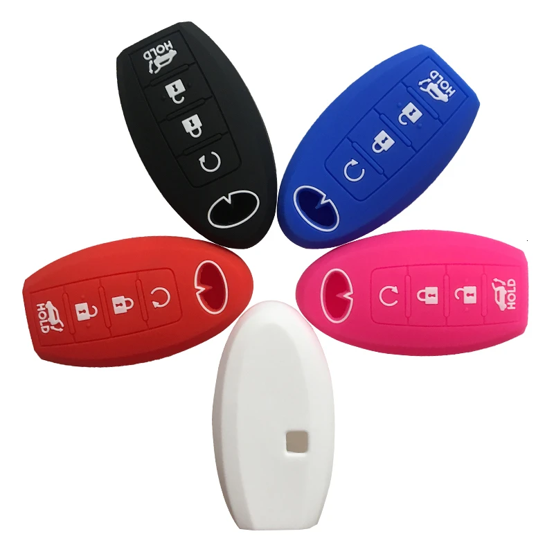 Silica Gel Key Cover Case For Infiniti Q70 G37 Sedan M35hl Qx80 Fx37