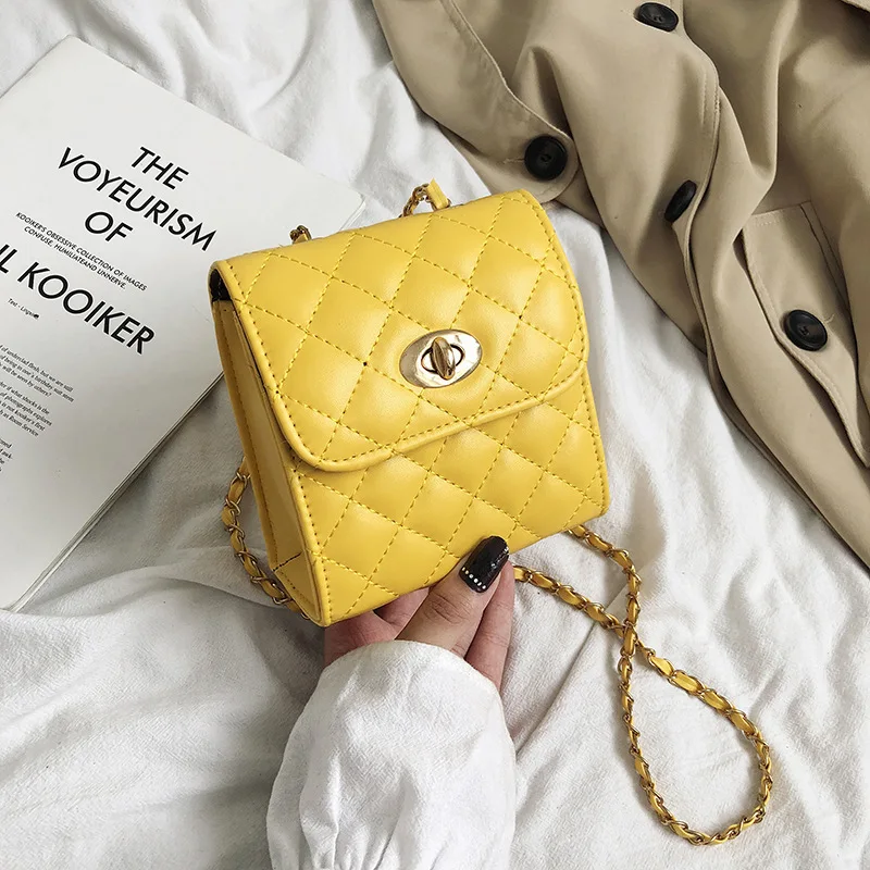 

CHIC Bag Women's New Style 2020-Style Crossbody Bag Korean-style Western Style Versatile Rhombus Chain Square Sling Bag