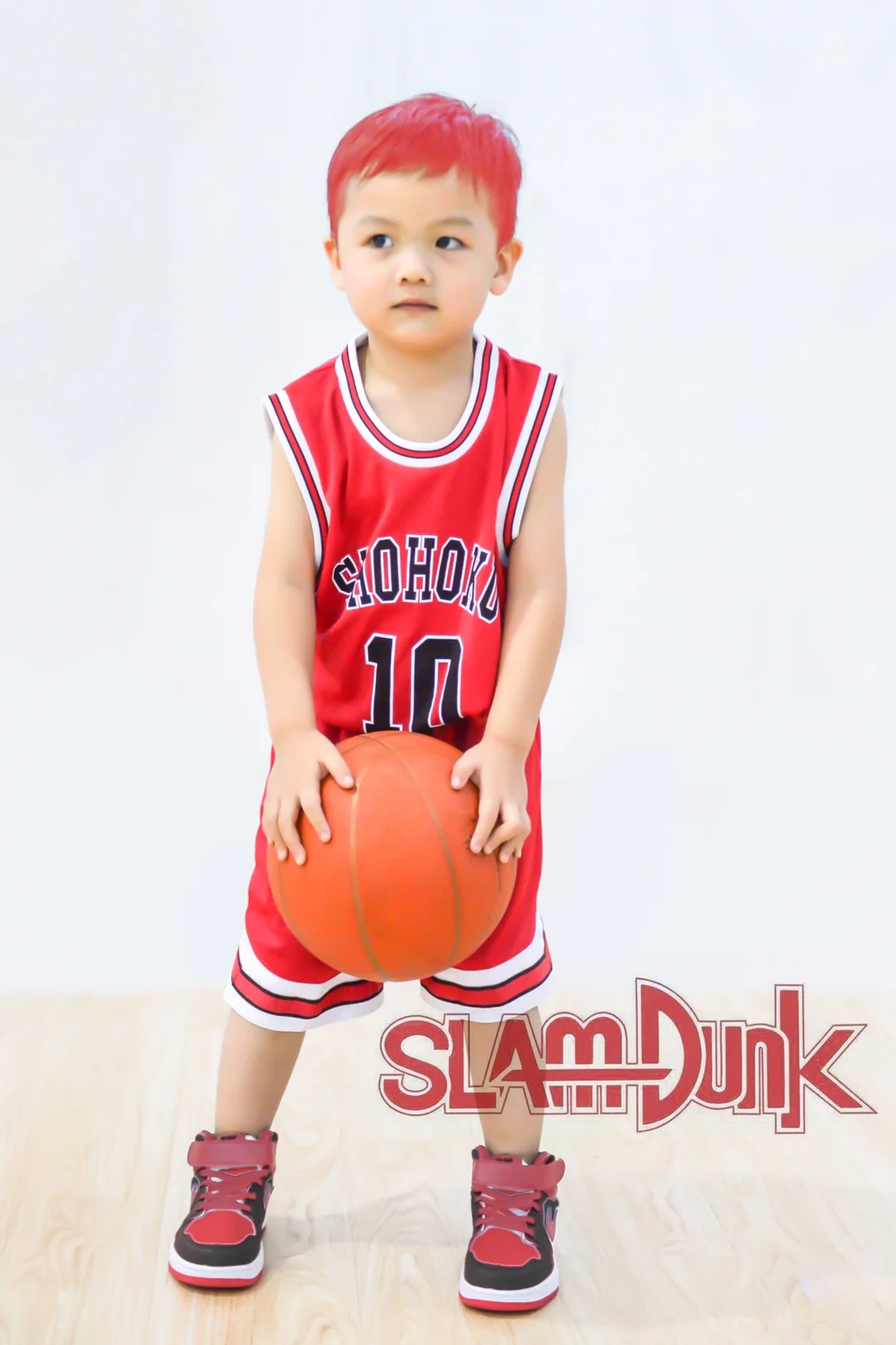 SLAM DUNK Cosplay Costume Shohoku High School Basketball Team Road Shorts RED 