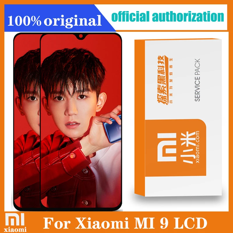 6 39 ''AMOLED Оригинальный ЖК дисплей для xiaomi Mi 9 Mi9 сенсорный экран дигитайзер в