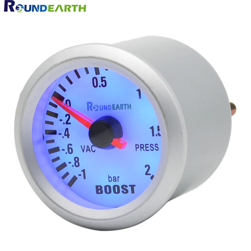 Круглый высококачественный белый корпус 52 мм синий светодиодный турбо пресс для