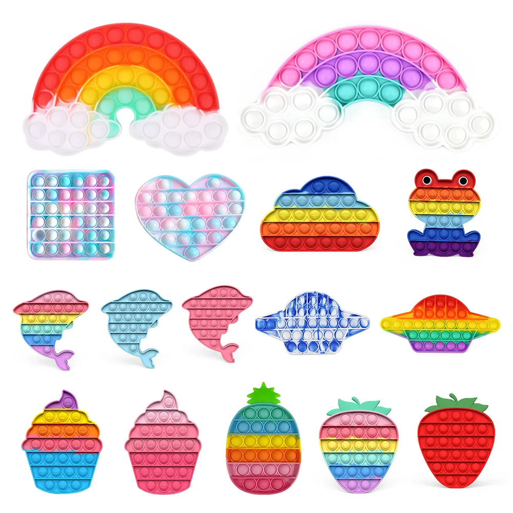 Push Pops Bubble Fidget Sensory Toy Antistress Push Bubble Pops Fidget Toy Brain Brain