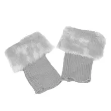 Для женщин, для взрослых, зимние, для улицы, короткие, одноцветные, с рукавом, аксессуары, мягкие сапоги, носки, гетры, модный защитный чехол, вязаные топы