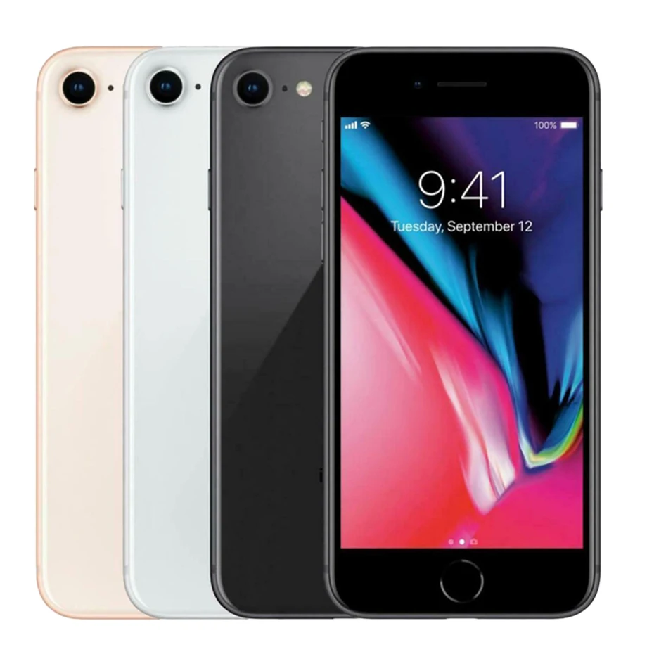 Apple iPhone 8 Заводской apple телефон 4G LTE 4," шестиядерный отпечаток пальца A11 12MP ram 2 Гб rom 64 Гб/256 ГБ IOS мобильный телефон