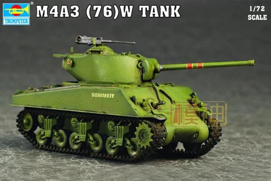 1:72 мировая война II Американский M4A3 Шерман 76W средний танк военная сборка