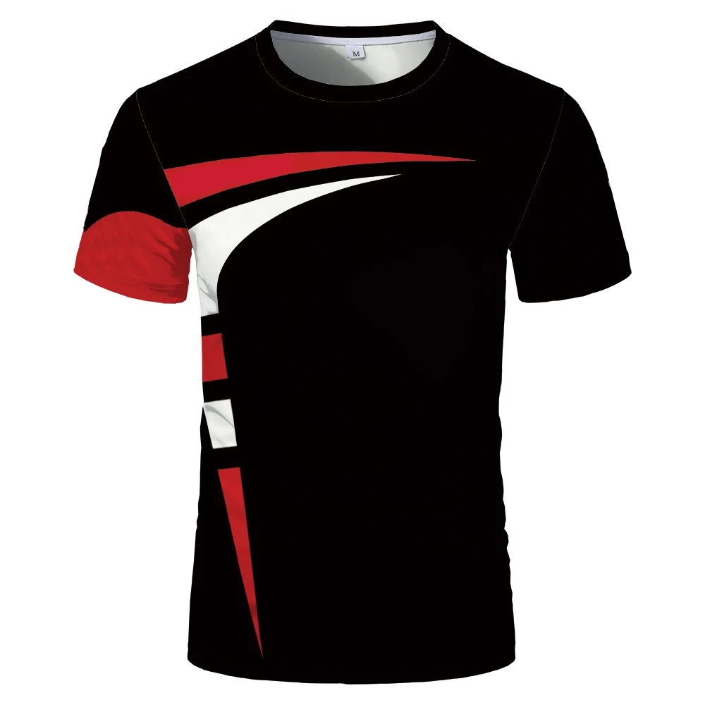 Tanie 2022 Summer Trendy męska koszulka z nadrukiem 3d moda O-neck