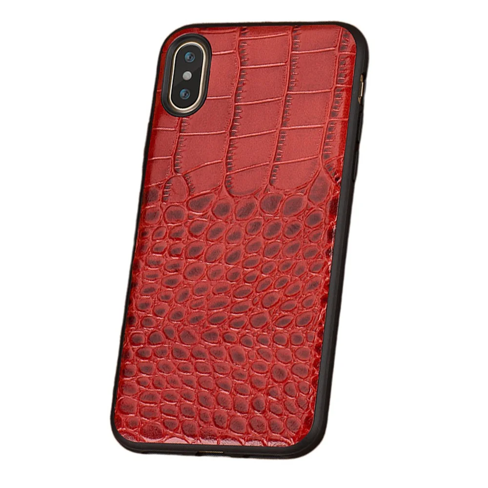 KISS чехол из натуральной кожи чехол для телефона для iPhone 6s чехол Ретро чехол s для iPhone 7 8 XR 6Plus 6s Plus чехол в деловом стиле Capa - Цвет: Красный