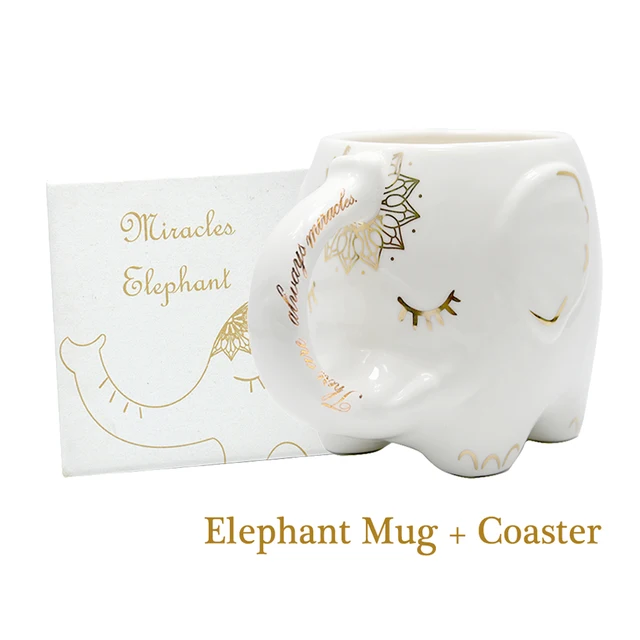 $US $12.40 Handmade ceramics Cups Nordic style Finnish Elephant mug coaster Outdoor Wood Wine Cups Elephant Co